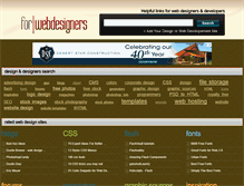 Tablet Screenshot of forwebdesigners.com